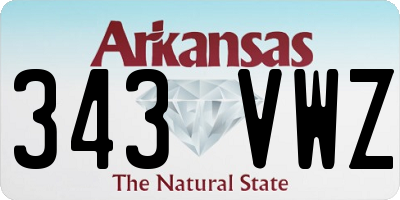 AR license plate 343VWZ