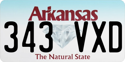 AR license plate 343VXD