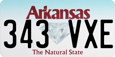 AR license plate 343VXE