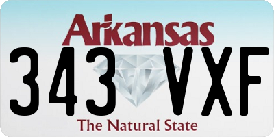 AR license plate 343VXF
