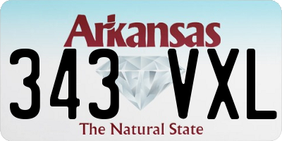 AR license plate 343VXL