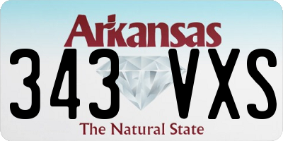 AR license plate 343VXS
