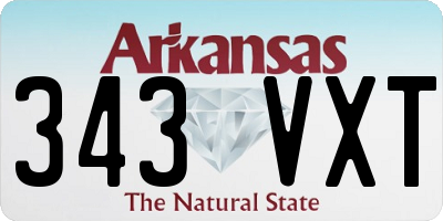 AR license plate 343VXT