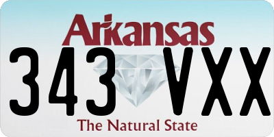 AR license plate 343VXX