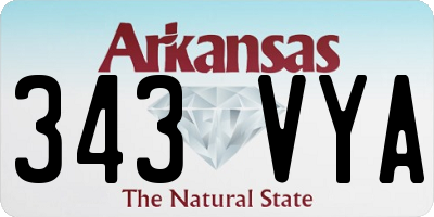 AR license plate 343VYA