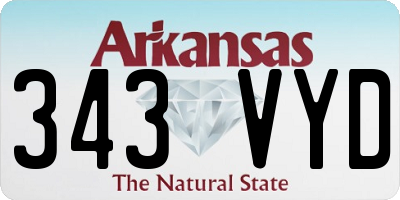 AR license plate 343VYD