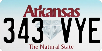 AR license plate 343VYE