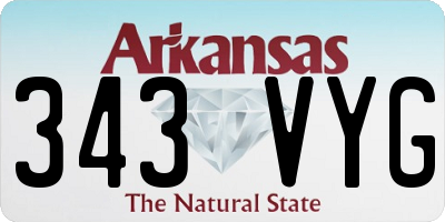 AR license plate 343VYG