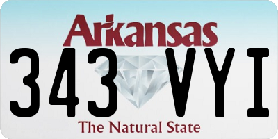 AR license plate 343VYI