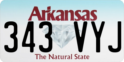 AR license plate 343VYJ