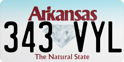 AR license plate 343VYL