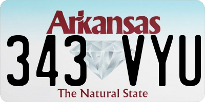 AR license plate 343VYU