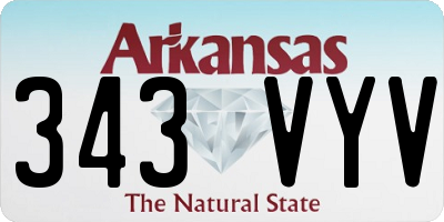 AR license plate 343VYV