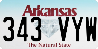 AR license plate 343VYW
