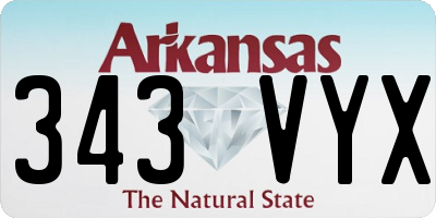 AR license plate 343VYX