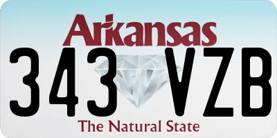 AR license plate 343VZB