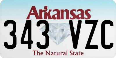 AR license plate 343VZC
