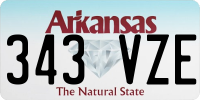 AR license plate 343VZE