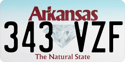 AR license plate 343VZF