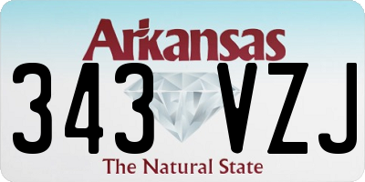 AR license plate 343VZJ