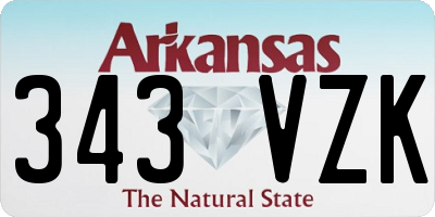 AR license plate 343VZK