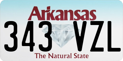 AR license plate 343VZL
