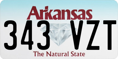 AR license plate 343VZT