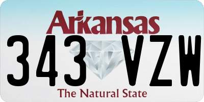 AR license plate 343VZW