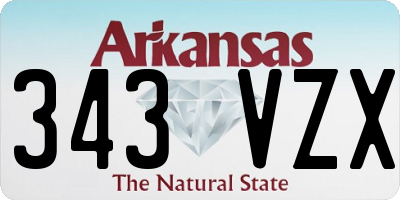 AR license plate 343VZX