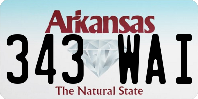 AR license plate 343WAI