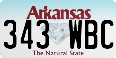 AR license plate 343WBC