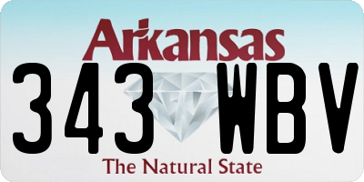 AR license plate 343WBV