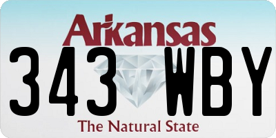 AR license plate 343WBY