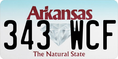 AR license plate 343WCF