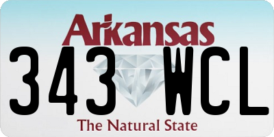 AR license plate 343WCL