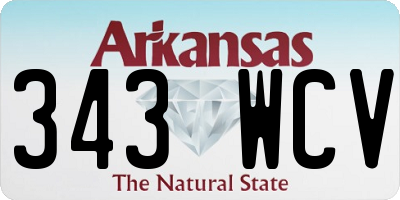 AR license plate 343WCV
