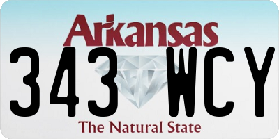 AR license plate 343WCY