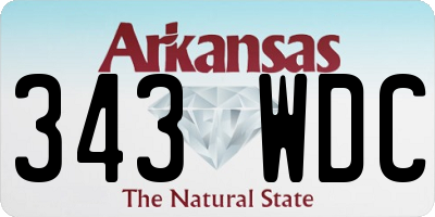 AR license plate 343WDC