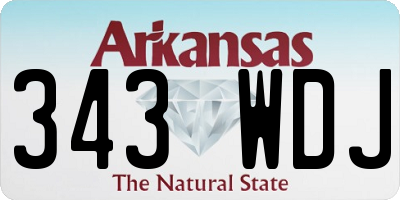 AR license plate 343WDJ