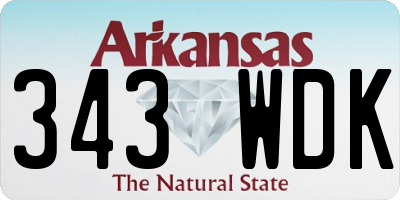 AR license plate 343WDK