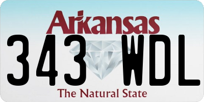 AR license plate 343WDL