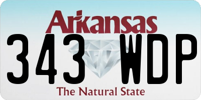 AR license plate 343WDP