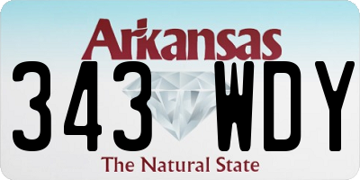 AR license plate 343WDY