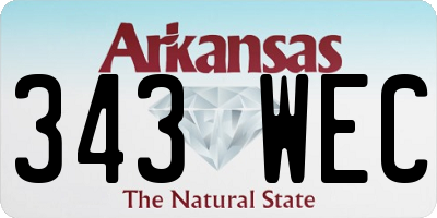 AR license plate 343WEC