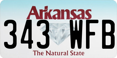 AR license plate 343WFB