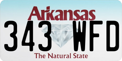 AR license plate 343WFD