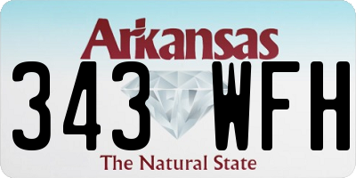 AR license plate 343WFH