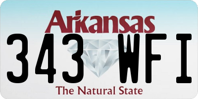 AR license plate 343WFI