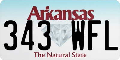 AR license plate 343WFL