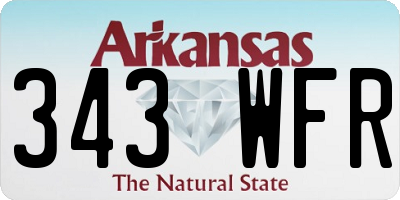 AR license plate 343WFR